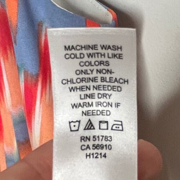 Maurices Women's Maxi Dress Size M Chevron Stripe Blouson Slit Hem Sleeveless - Picture 9 of 9